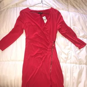 Express red work dress
